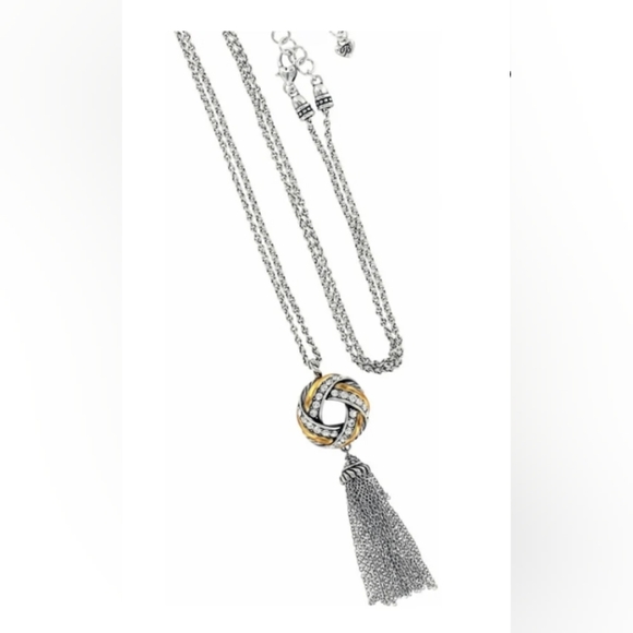 Brighton Tres Twist Silver Plated Necklace - Picture 1 of 8